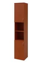 N 6 - 42DN kancelářská skříň, 2-dveřová/nika, levá, 2150x400x400, třešeň šumavská